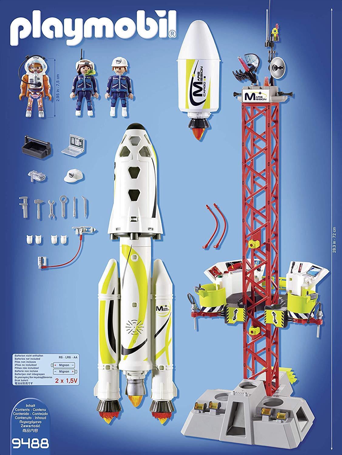 Playmobil | 9488 Space Mission Rocket & Launch Site With Lights