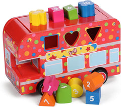 Mr Tumble Wooden Shape Sorting Bus