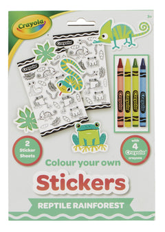 Crayola Colour Your Own Stickers - Reptile Rainforest