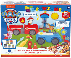 Paw Patrol Chase and Marshall's Adventure Dough Playset