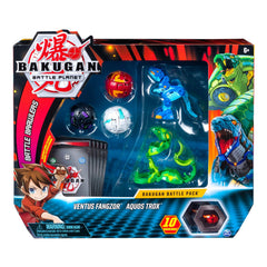 Bakugan Battle 5 Pack Ventus Gangzor & Aquos Trox
