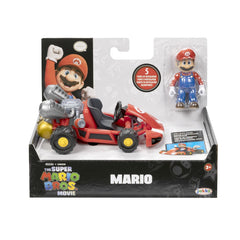 Super Mario Figure and Pull Back Racer