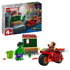 LEGO Marvel Iron Man with Bike and The Hulk Playset 76287