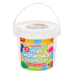 Toy Mania 12 Pack Mini Dino Waterbeads in Tub