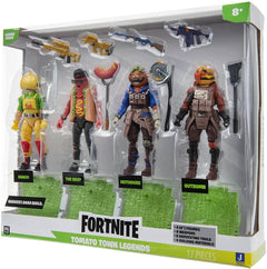 Fortnite Squad Mode Tomato Town Legends 4inch Figures Pack