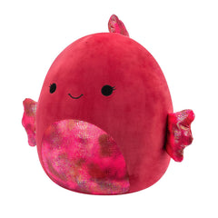 Original Squishmallows 16-Inch - Barella the Raspberry Fish Plush