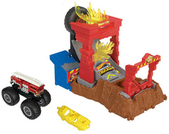 Hot Wheels Monster Trucks 5 Alarm Fire Crash Challenge