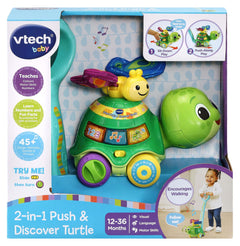 VTech Baby 2-in-1 Push & Discover Turtle