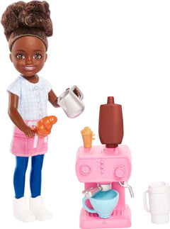 Barbie Chelsea Can Be Playset, Brunette Barista Small Doll Set