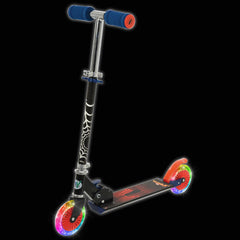 MoVe Spiderman Folding Inline Scooter Light Up wheels