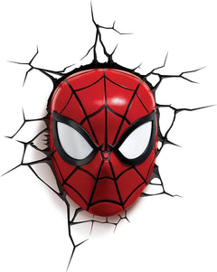 Spiderman Face 3D Wall Light