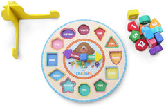 Hey Duggee Wooden Puzzle Clock with Stand