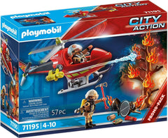 Playmobil City Action Fire Rescue Helicopter 71195
