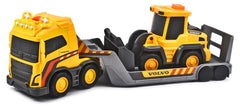 Volvo Truck Team Trailer and Digger Vehicle Set
