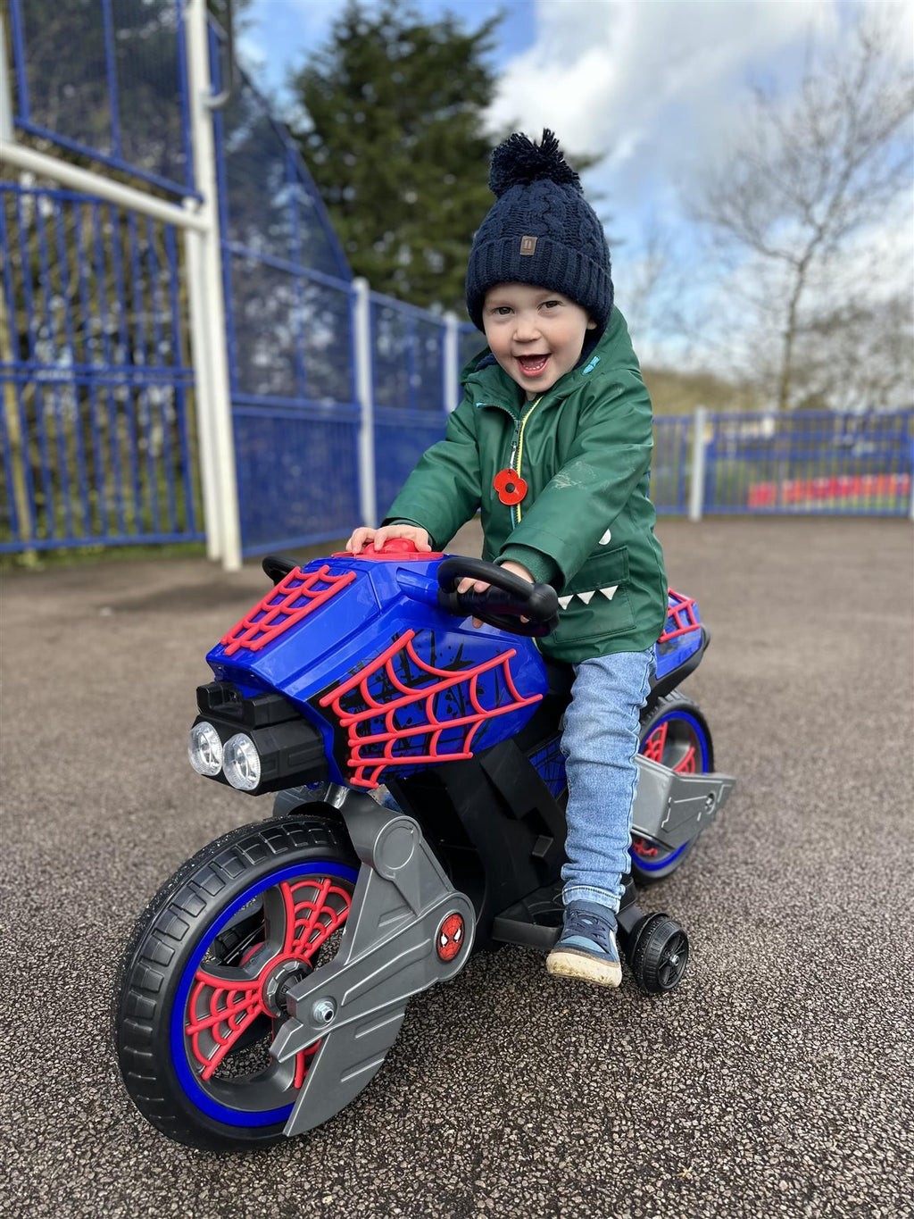 Huffy Spider-Man Motorcycle – BargainMax