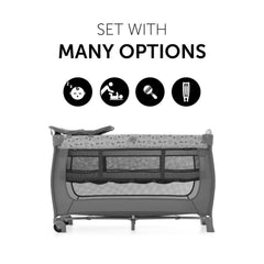 Hauck Sleep N Play Center Travel Cot - Nordic Grey
