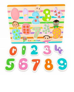 CoComelon Wooden Numbers Peg Board