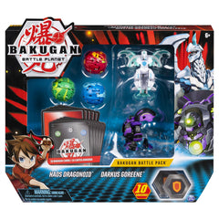 Bakugan Battle 5 Pack Haos Dragonoid & Darkus Goreene