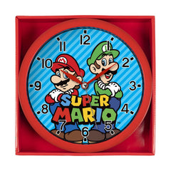Nintendo Super Mario Brothers Red & Blue Wall Clock
