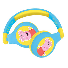 Peppa Pig 2 in 1 Bluetooth and Wired  Foldable Headphones