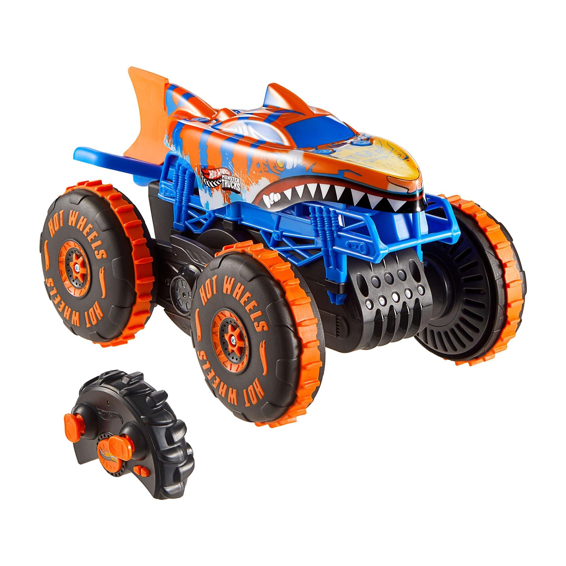 Hot Wheels Monster Trucks Tiger Shark Climber Race Car – BargainMax