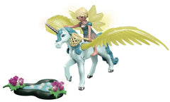 Playmobil Adventures of Ayuma Crystal Fairy with Unicorn 70809