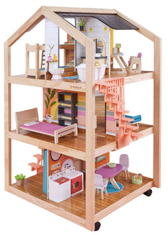 KidKraft So Stylish Mansion Dollhouse – Boho Naturals