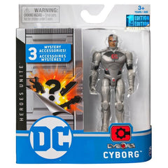 DC Comics 10cm Cyborg Action Figure with 3 Mystery Accessories