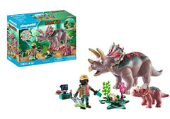 Playmobil 71821 Dinos Triceratops with Baby