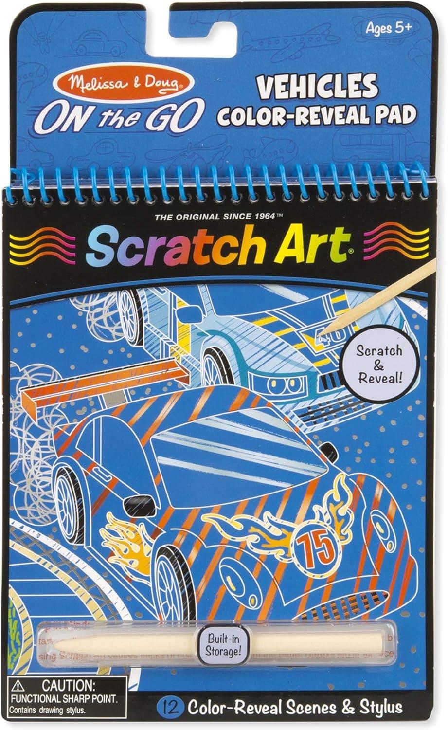 Melissa & Doug Scratch Art Safari Colour-Reveal Pad