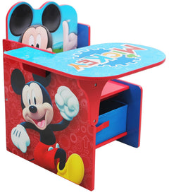 Mickey Mouse Chair Desk with Storage Bin