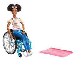 Barbie Fashionista & Wheelchair Brunette Doll