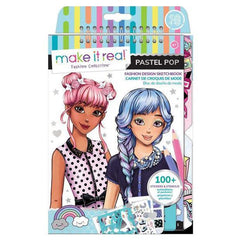 Make It Real Fashion Design Sketchbook Pastel Pop
