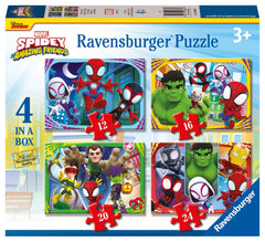 Ravensburger Spidey & His Amazing Friends 4 in a Box Puzzle