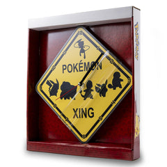 Pokemon Yellow and Black Sign Shaped Wall Clock