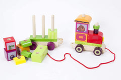 Hey Duggee Wooden Pull Along Stacking Train