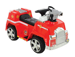 Paw Patrol Marshall's Kids Bubble Blowin 6V Electric Ride On Fire Truck