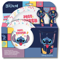 Stitch 7 Piece Dinner Set with Water Bottle