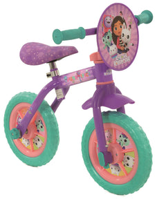 Gabby's Dollhouse 2-in-1 Training Bike - 10 Inch
