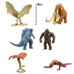 Monsterverse Godzilla vs Kong 2inch Mini Monster 6 Pack