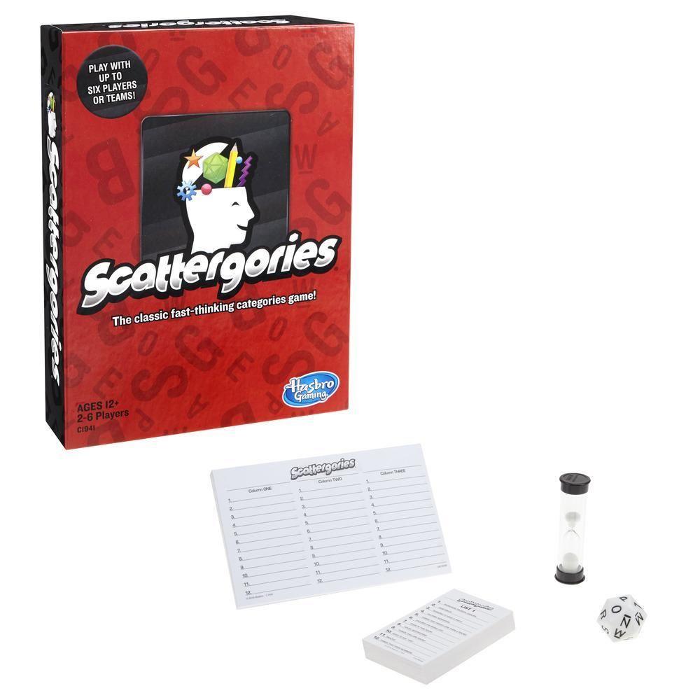 Hasbro Scattergories Board Game – For 2-4 Teams, Ages 13+ With Timer & Cards