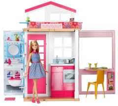 Barbie 2 Story House & Doll Playset