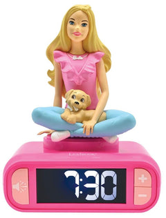 Barbie Night Light Alarm Clock with Sounds and Melodies