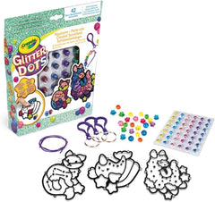 Crayola Glitter Dots Sparkle Friends Keychain