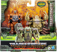 Transformers Rise of the Beasts Combiner 2-pack Scourge and Predacon Scorponok Action Figures
