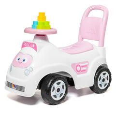 Molto Pink Ride on with Blocks