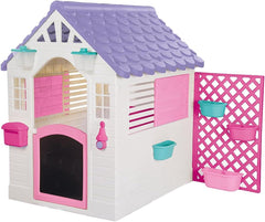 DOLU Garden Playhouse Pink with Fence