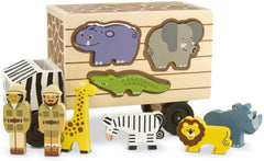 Melissa & Doug Wooden Animal Safari Rescue Truck