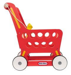 Little Tikes Wooden Shopping Trolley