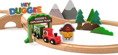 Hey Duggee 50 Piece Wooden Safari Train Set